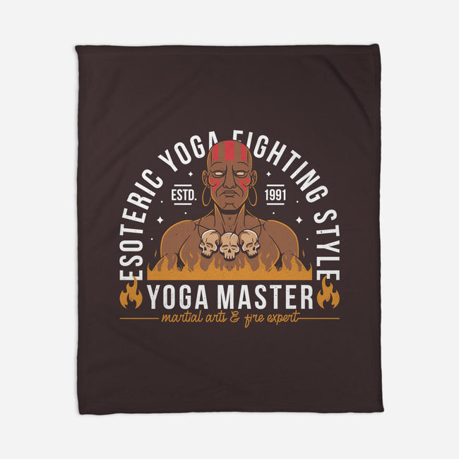 Indian Yoga Master-none fleece blanket-Alundrart