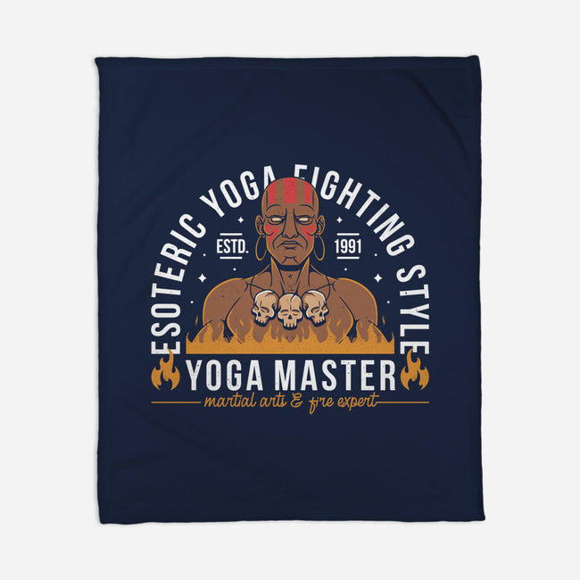 Indian Yoga Master-none fleece blanket-Alundrart