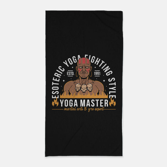 Indian Yoga Master-none beach towel-Alundrart