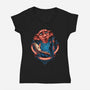 The Free Elf-womens v-neck tee-glitchygorilla