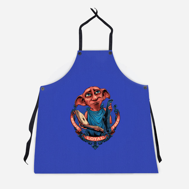The Free Elf-unisex kitchen apron-glitchygorilla