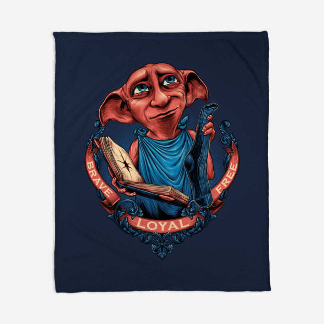 The Free Elf-none fleece blanket-glitchygorilla