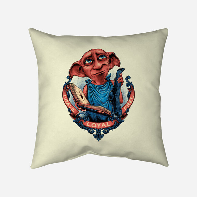 The Free Elf-none removable cover throw pillow-glitchygorilla