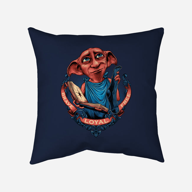 The Free Elf-none removable cover throw pillow-glitchygorilla