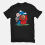 Rooftop Pizza-unisex basic tee-fanfabio