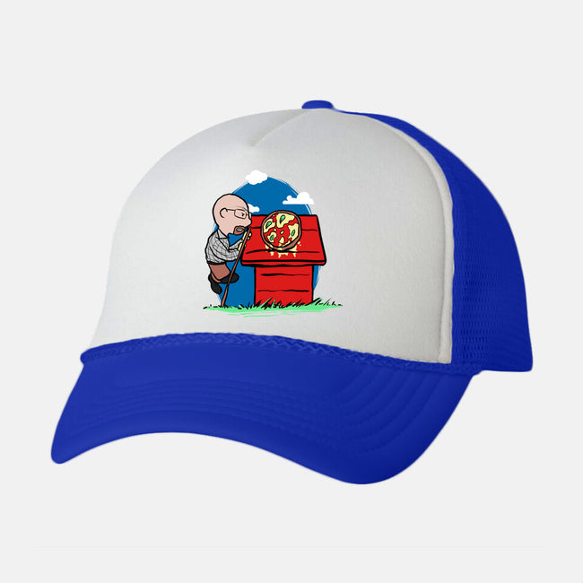 Rooftop Pizza-unisex trucker hat-fanfabio