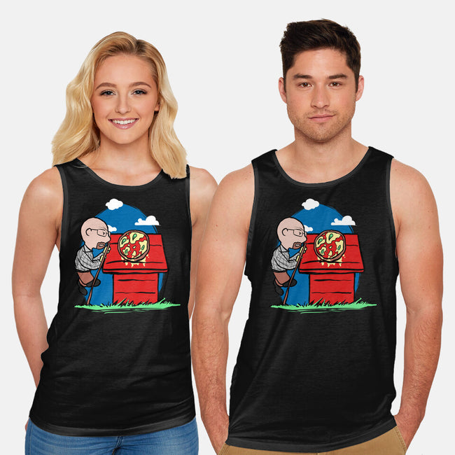 Rooftop Pizza-unisex basic tank-fanfabio