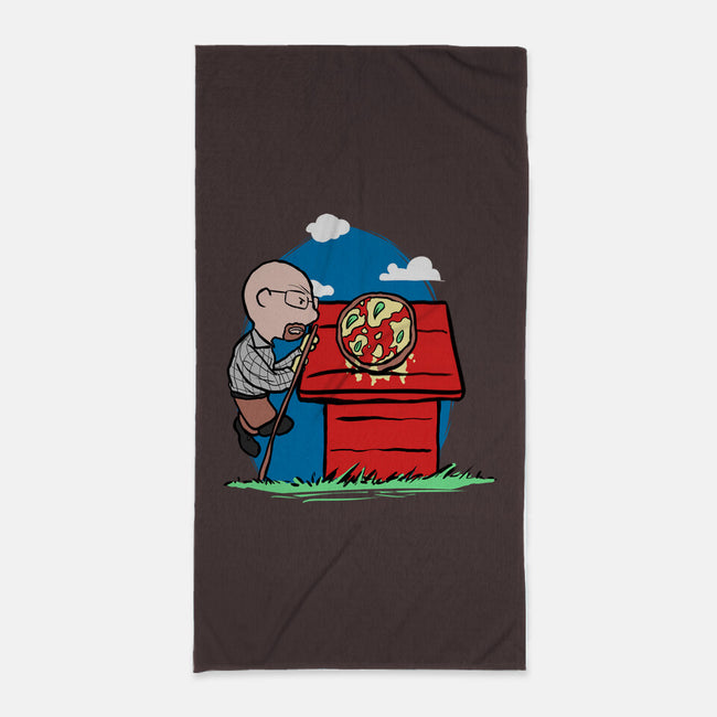 Rooftop Pizza-none beach towel-fanfabio