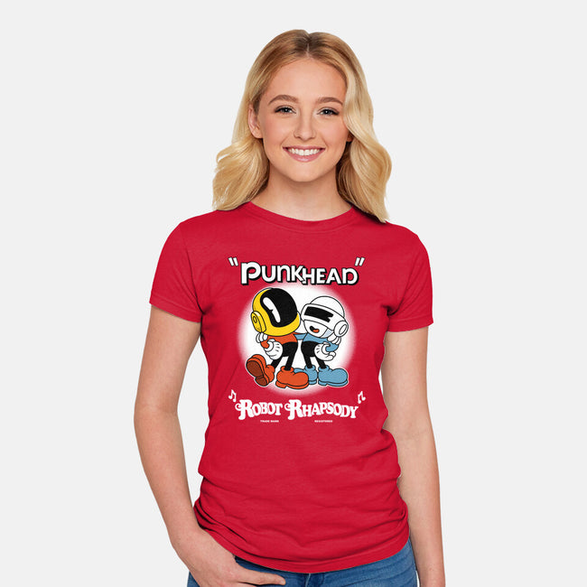 Robot Rhapsody-womens fitted tee-Nemons