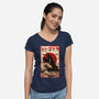 King Of The Monster-womens v-neck tee-hirolabs