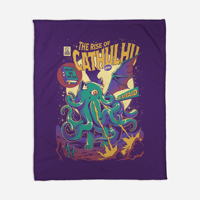 Rise of Cathulhu-none fleece blanket-ilustrata