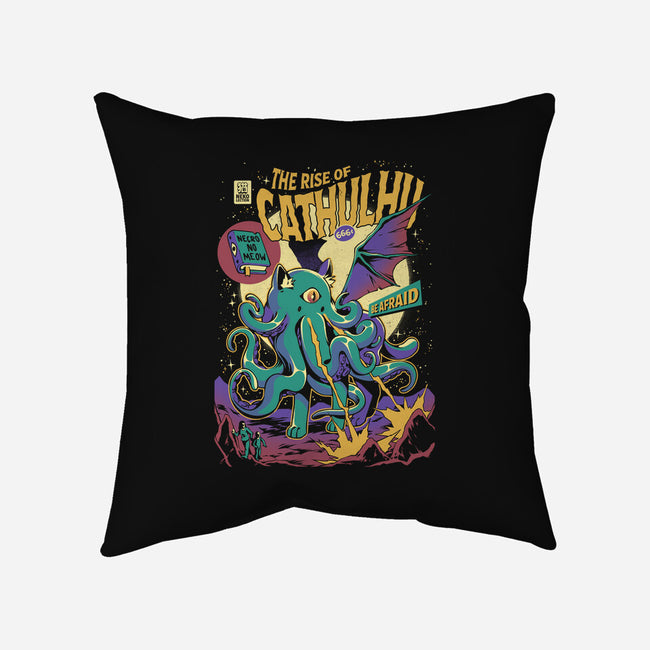 Rise of Cathulhu-none removable cover w insert throw pillow-ilustrata