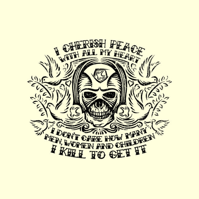 I Cherish Peace-none removable cover w insert throw pillow-kg07
