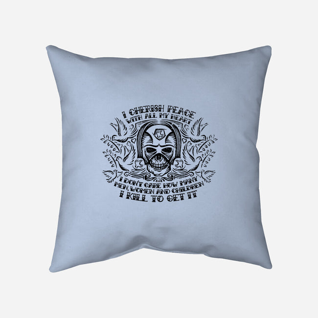 I Cherish Peace-none removable cover w insert throw pillow-kg07