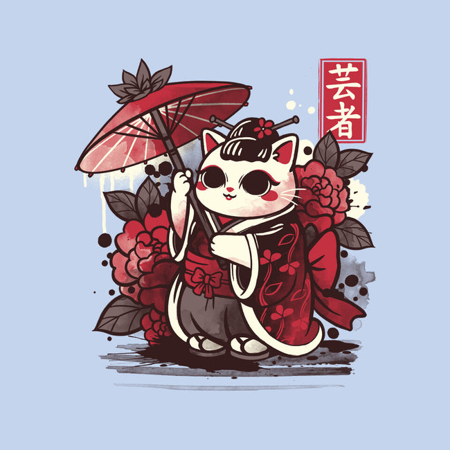 Meow Geisha-none removable cover w insert throw pillow-NemiMakeit