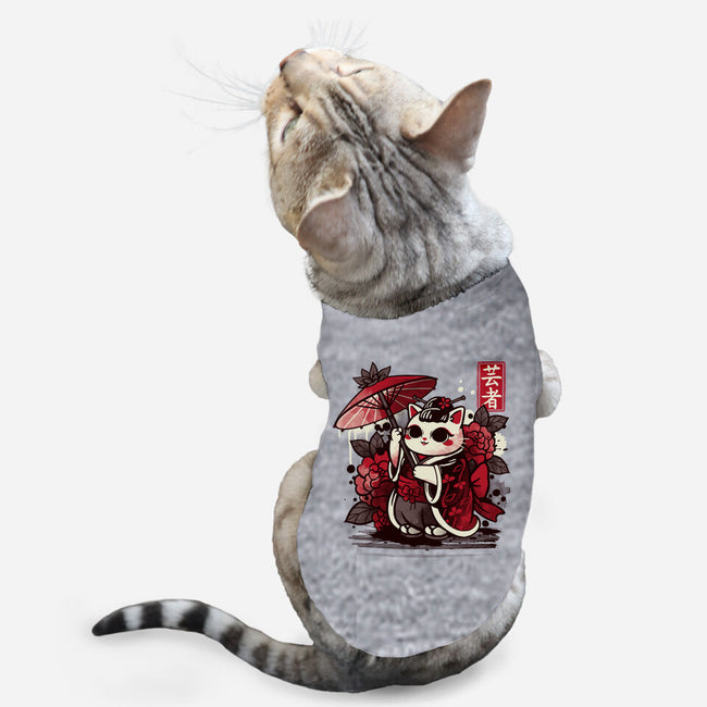Meow Geisha-cat basic pet tank-NemiMakeit