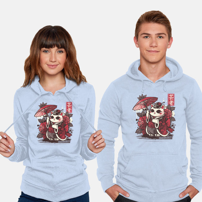 Meow Geisha-unisex pullover sweatshirt-NemiMakeit