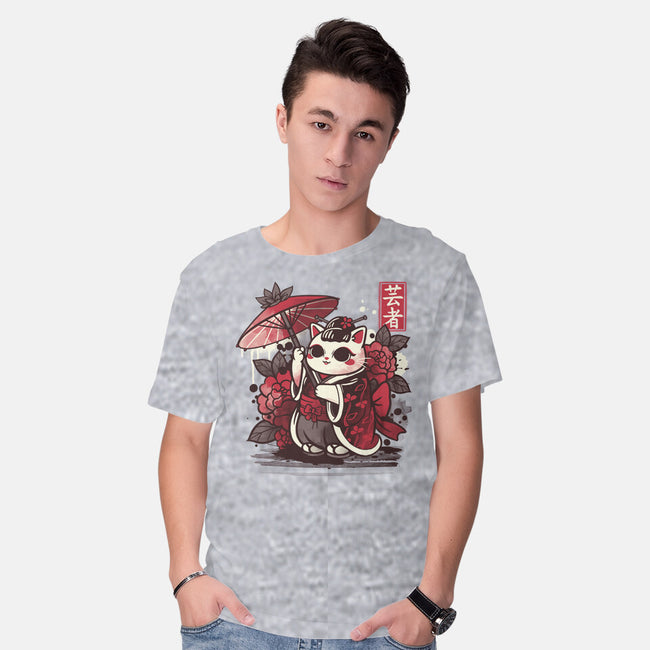 Meow Geisha-mens basic tee-NemiMakeit