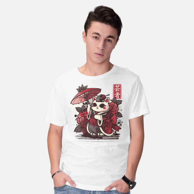 Meow Geisha-mens basic tee-NemiMakeit