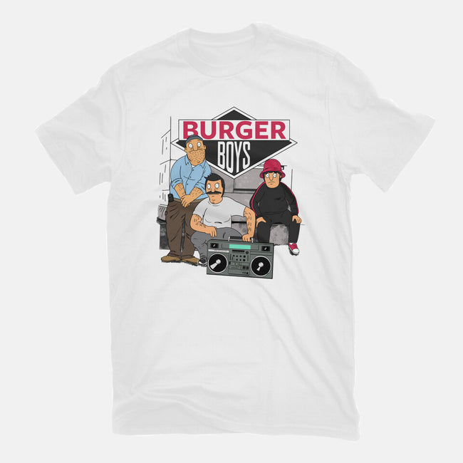 Burger Boys-womens fitted tee-SeamusAran