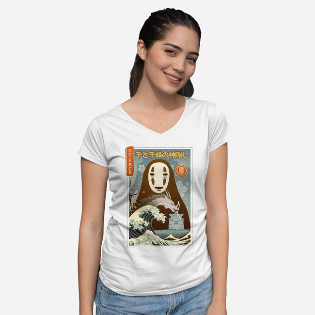 A Faceless Spirit-womens v-neck tee-hirolabs