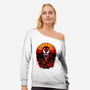 Attack Of The Carnage-womens off shoulder sweatshirt-hypertwenty