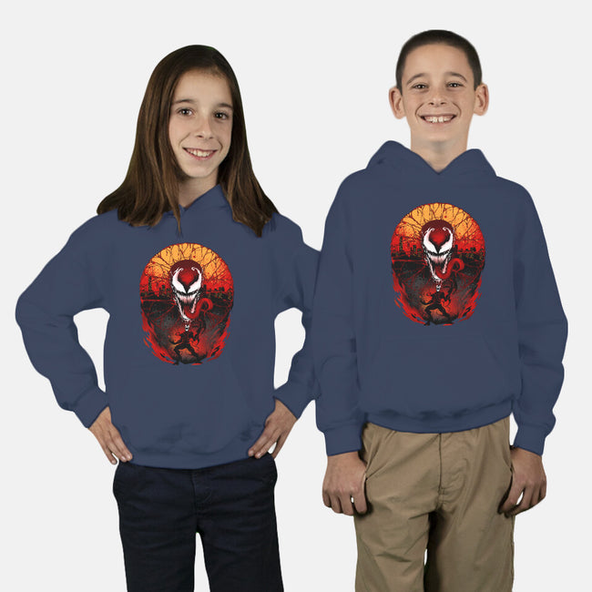 Attack Of The Carnage-youth pullover sweatshirt-hypertwenty