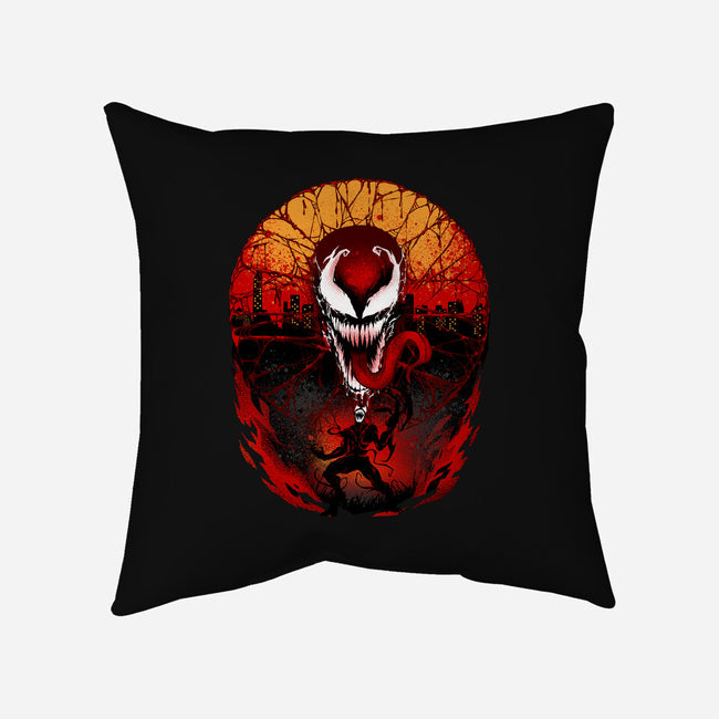Attack Of The Carnage-none removable cover throw pillow-hypertwenty
