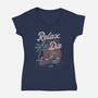 Relax We All Die-womens v-neck tee-eduely