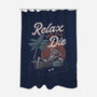 Relax We All Die-none polyester shower curtain-eduely