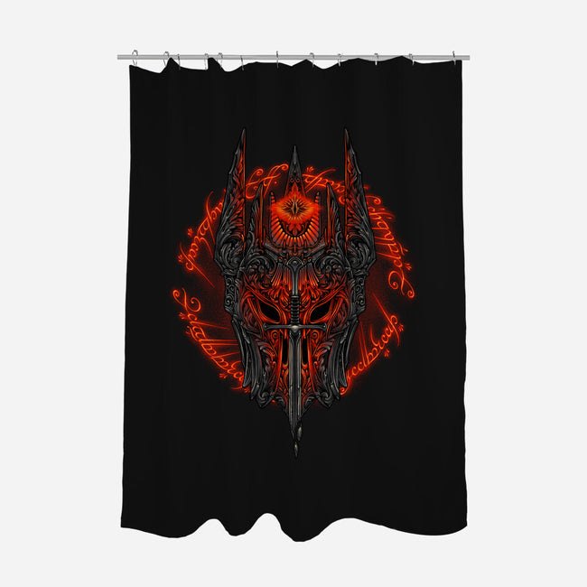 The Forging Of Power-none polyester shower curtain-glitchygorilla