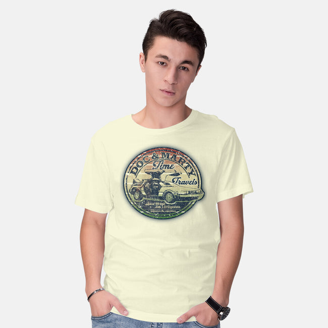 Time Travels-mens basic tee-NMdesign