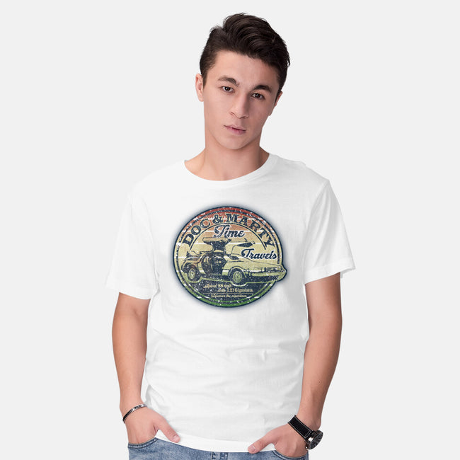 Time Travels-mens basic tee-NMdesign
