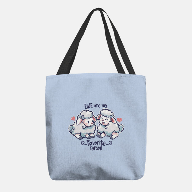 Ewe Are My Favorite Person-none basic tote-TechraNova