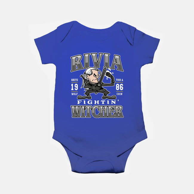 Fighting Witcher-baby basic onesie-Olipop