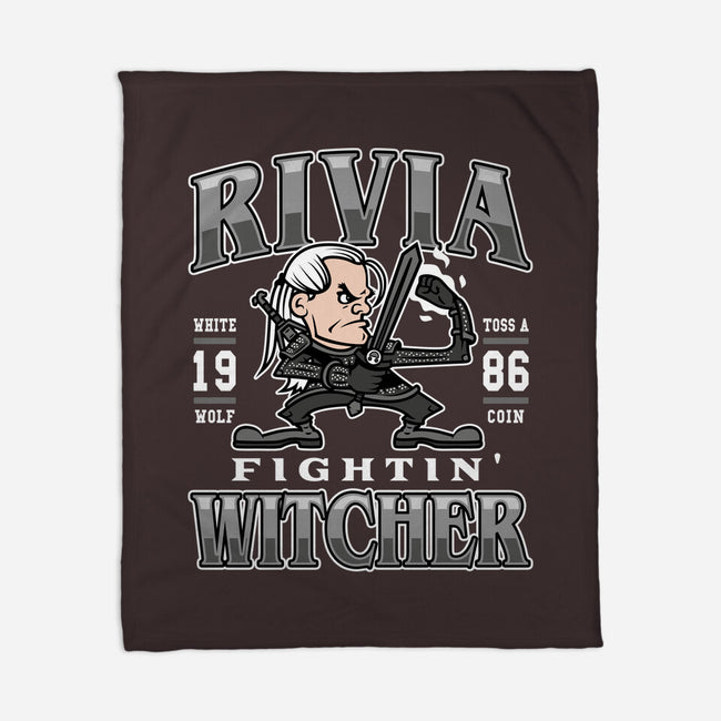 Fighting Witcher-none fleece blanket-Olipop