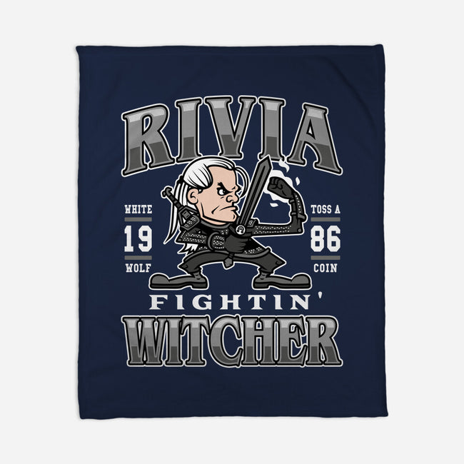 Fighting Witcher-none fleece blanket-Olipop