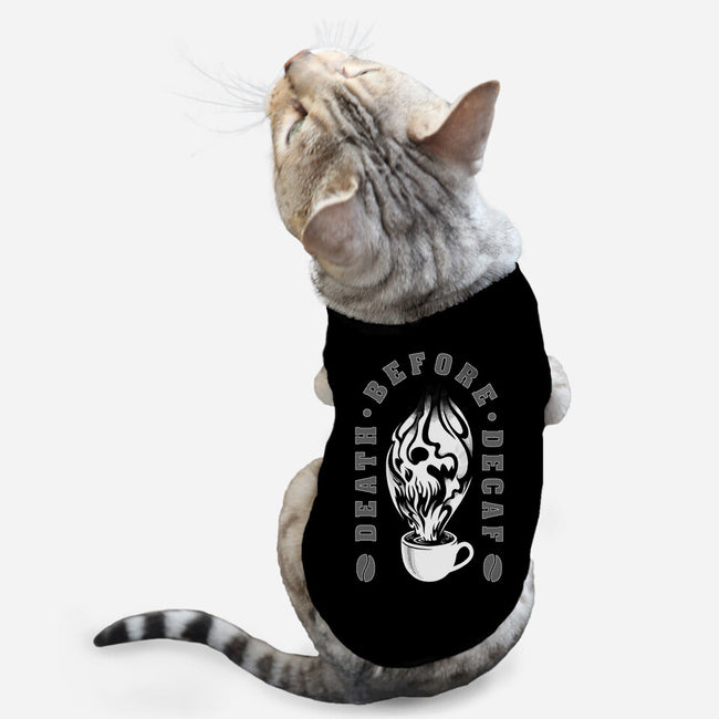 Death Before Decaf-cat basic pet tank-DCLawrence