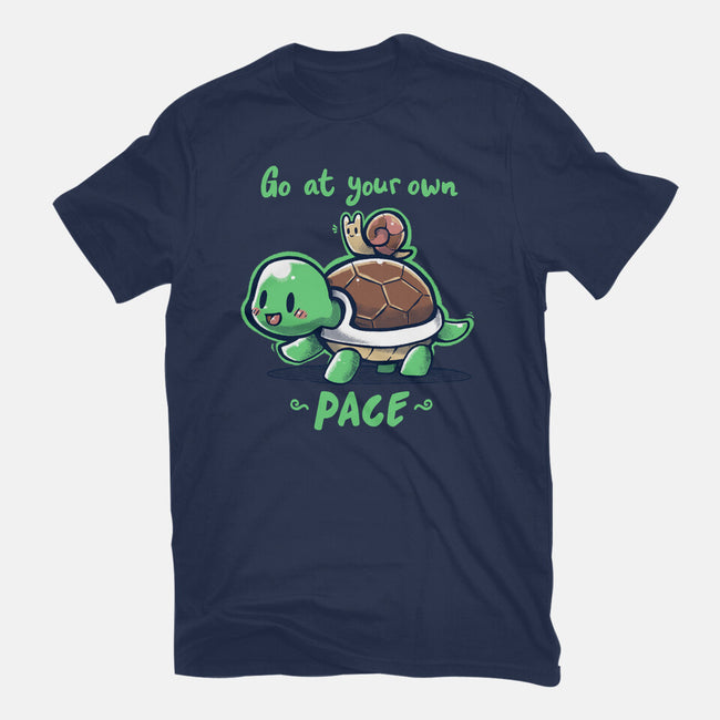 Go At Your Own Pace-mens basic tee-TechraNova