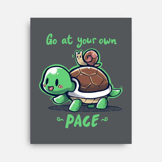 Go At Your Own Pace-none stretched canvas-TechraNova