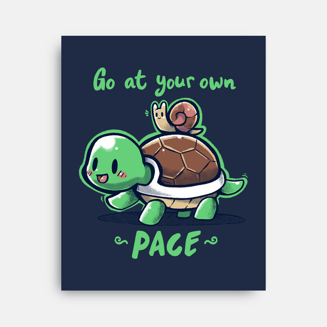 Go At Your Own Pace-none stretched canvas-TechraNova