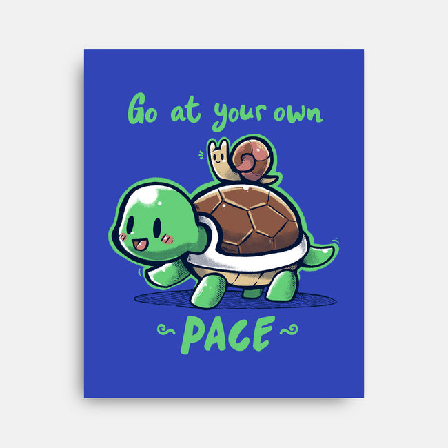 Go At Your Own Pace-none stretched canvas-TechraNova