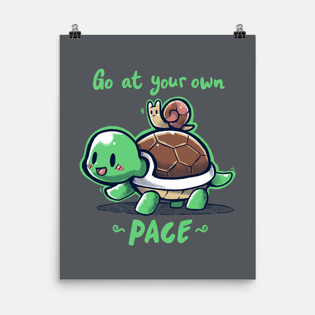 Go At Your Own Pace-none matte poster-TechraNova