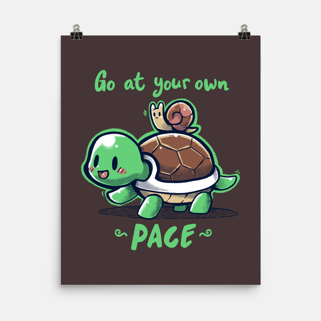 Go At Your Own Pace-none matte poster-TechraNova