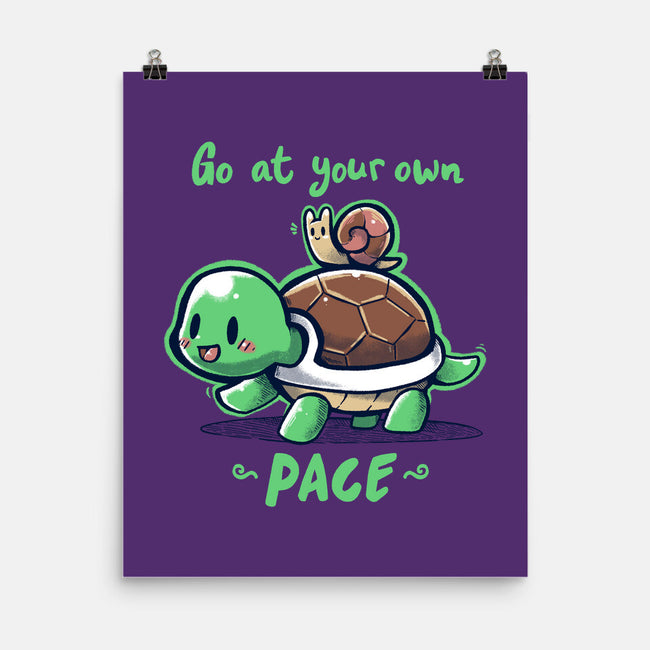 Go At Your Own Pace-none matte poster-TechraNova