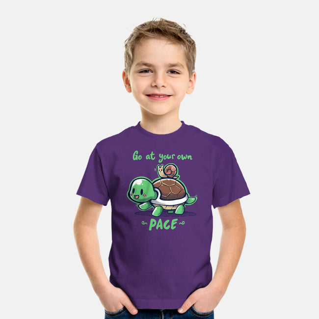 Go At Your Own Pace-youth basic tee-TechraNova