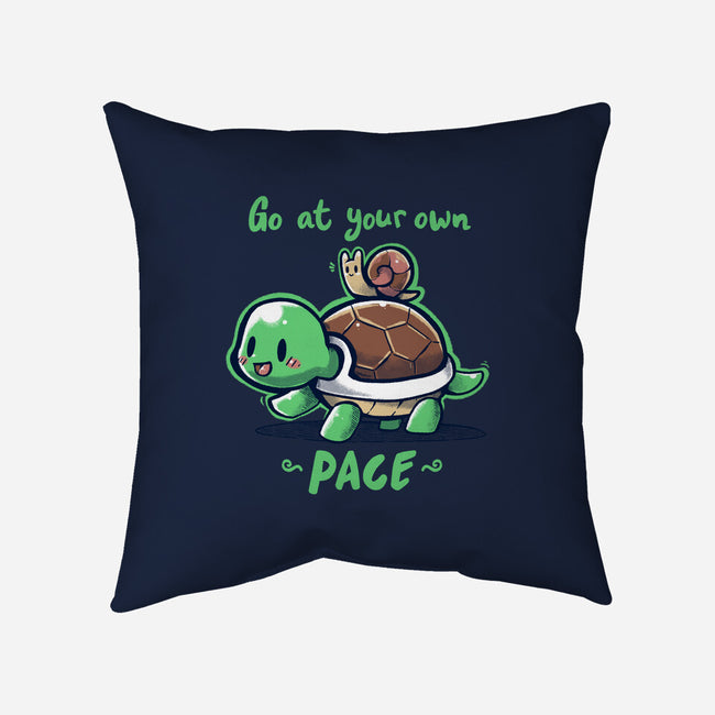 Go At Your Own Pace-none removable cover w insert throw pillow-TechraNova