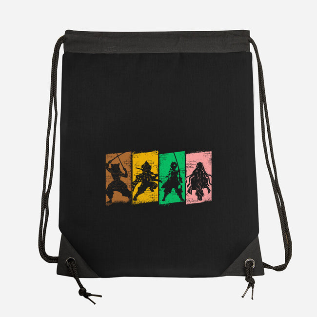 Anti Demon Squad-none drawstring bag-Rogelio