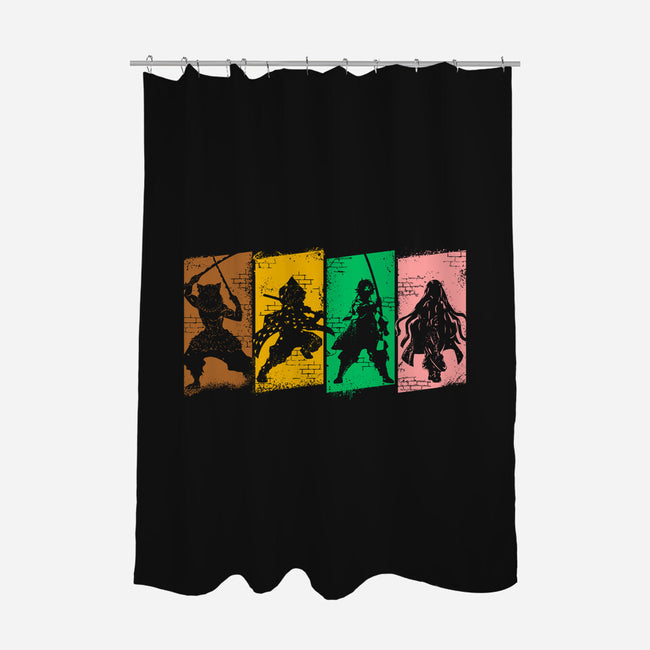 Anti Demon Squad-none polyester shower curtain-Rogelio