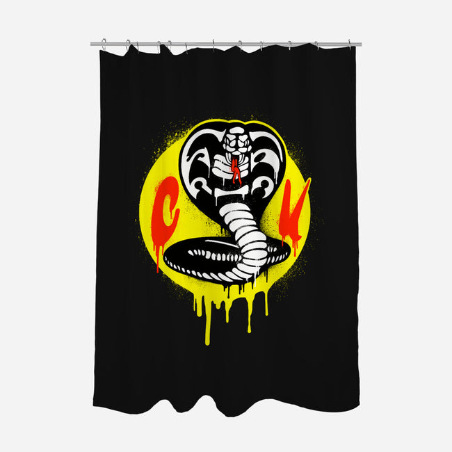 CK Graffiti-none polyester shower curtain-SubBass49